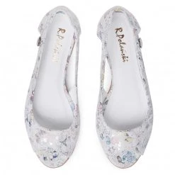 R.Polański Chaussures Basses R.POLAŃSKI - 1098 Biały Kwiaty Blanc, Argent 10 R.Polański Chaussures Basses R.POLAŃSKI - 1098 Biały Kwiaty Blanc, Argent -R.Polański Soldes Magasin 0000207379718 4
