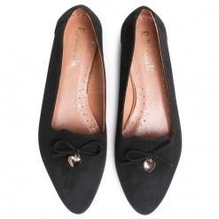 R.Polański Chaussures Basses R.POLAŃSKI - 1092 Czarny Zamsz Noir -R.Polański Soldes Magasin 0000207383661 5