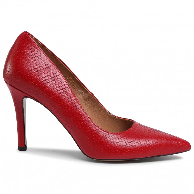 R.Polański Chaussures Basses Talons Aiguilles R.POLAŃSKI - 1042 Czerwona Plecionka Rouge 2 R.Polański Chaussures Basses Talons Aiguilles R.POLAŃSKI - 1042 Czerwona Plecionka Rouge – Image 2