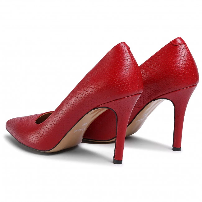 R.Polański Chaussures Basses Talons Aiguilles R.POLAŃSKI - 1042 Czerwona Plecionka Rouge 3 R.Polański Chaussures Basses Talons Aiguilles R.POLAŃSKI - 1042 Czerwona Plecionka Rouge – Image 3