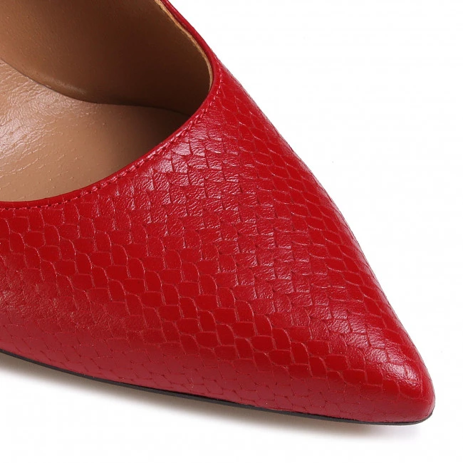 R.Polański Chaussures Basses Talons Aiguilles R.POLAŃSKI - 1042 Czerwona Plecionka Rouge 6 R.Polański Chaussures Basses Talons Aiguilles R.POLAŃSKI - 1042 Czerwona Plecionka Rouge – Image 6