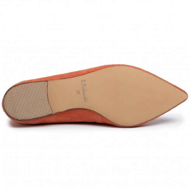 R.Polański Chaussures Basses Ballerines R.POLAŃSKI - 0727 Brick Zamsz Orange 4 R.Polański Chaussures Basses Ballerines R.POLAŃSKI - 0727 Brick Zamsz Orange – Image 4