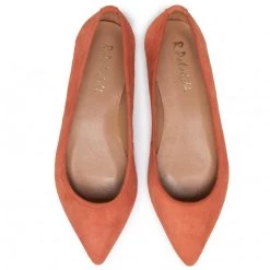 R.Polański Chaussures Basses Ballerines R.POLAŃSKI - 0727 Brick Zamsz Orange 10 R.Polański Chaussures Basses Ballerines R.POLAŃSKI - 0727 Brick Zamsz Orange -R.Polański Soldes Magasin 0000207426153 05 sw