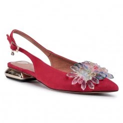 R.Polański Mules Et Sandales Sandales R.POLAŃSKI - 1015 Czerwony Zamsz Rouge