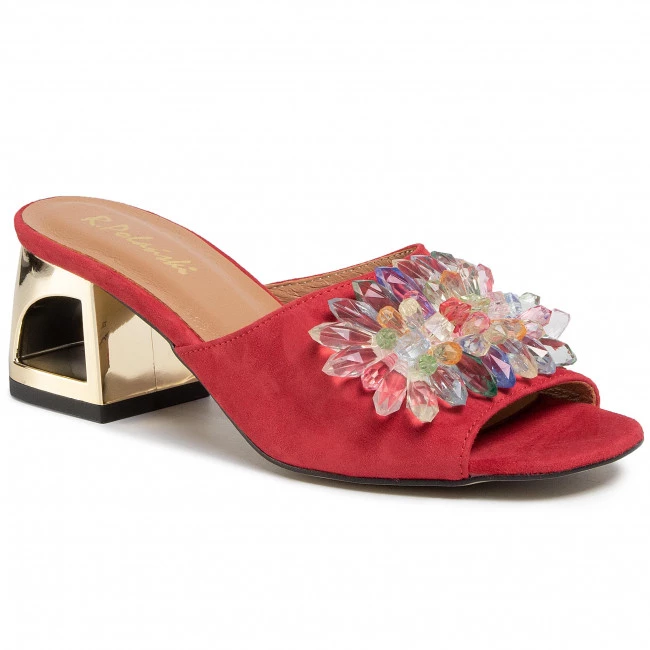 R.Polański Mules Et Sandales Mules / Sandales De Bain R.POLAŃSKI - 1021 Czerwony Zamsz Rouge 1 R.Polański Mules Et Sandales Mules / Sandales De Bain R.POLAŃSKI - 1021 Czerwony Zamsz Rouge
