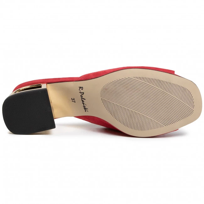 R.Polański Mules Et Sandales Mules / Sandales De Bain R.POLAŃSKI - 1021 Czerwony Zamsz Rouge 4 R.Polański Mules Et Sandales Mules / Sandales De Bain R.POLAŃSKI - 1021 Czerwony Zamsz Rouge – Image 4