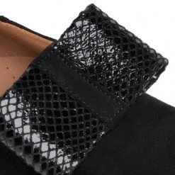 R.Polański Chaussures Basses R.POLAŃSKI - 1125 Czarny Zamsz Comfort Noir -R.Polański Soldes Magasin 0000207445123 04 ksz