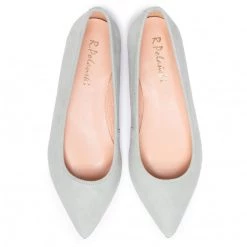 R.Polański Chaussures Basses Ballerines R.POLAŃSKI - 0727 Mięta Zamsz Vert -R.Polański Soldes Magasin 0000207474727 05 mg