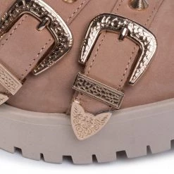 R.Polański Bottes Et Autres Bottines R.POLAŃSKI - 1134 Camel Nubuk Marron -R.Polański Soldes Magasin 0000207478237 05 mg