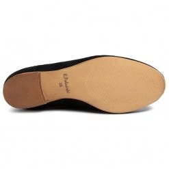 R.Polański Chaussures Basses R.POLAŃSKI - 1138 Czarny Zamsz Comfort Noir -R.Polański Soldes Magasin 0000207497481 03 ksz