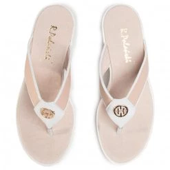 R.Polański Mules Et Sandales Tongs R.POLAŃSKI - 1130 Biały/Różowy Rose -R.Polański Soldes Magasin 0000207499300 05 mf