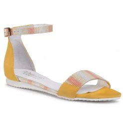 R.Polański Mules Et Sandales Sandales R.POLAŃSKI - 1131 Żółty/Paski Comfort Jaune