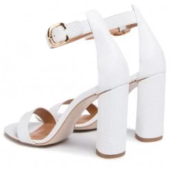 R.Polański Mules Et Sandales Sandales R.POLAŃSKI - 0876 Biała Plecionka Blanc -R.Polański Soldes Magasin 0000207523845 04 ki