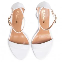 R.Polański Mules Et Sandales Sandales R.POLAŃSKI - 0876 Biała Plecionka Blanc -R.Polański Soldes Magasin 0000207523845 05 ki