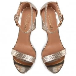 R.Polański Mules Et Sandales Sandales R.POLAŃSKI - 0876 Złota Plecionka Or -R.Polański Soldes Magasin 0000207524927 04 wj