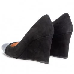 R.Polański Chaussures Basses R.POLAŃSKI - 1151 Czarny Zamsz/Czarny Lakier Noir -R.Polański Soldes Magasin 0000207552500 03 sw