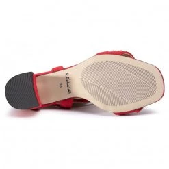 R.Polański Mules Et Sandales Sandales R.POLAŃSKI - 1123 Czerwony Zamsz Rouge -R.Polański Soldes Magasin 0000207570115 07 ki