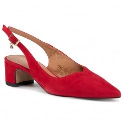 R.Polański Mules Et Sandales Sandales R.POLAŃSKI - 1120 Czerwony Zamsz Rouge