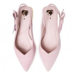 R.Polański Mules Et Sandales Sandales R.POLAŃSKI - 1017 Różowy Zamsz Rose -R.Polański Soldes Magasin 0000207594760 04 rz