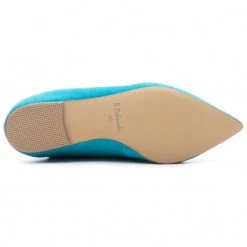 R.Polański Chaussures Basses Ballerines R.POLAŃSKI - 0727 Turkus Zamsz Bleu -R.Polański Soldes Magasin 0000207594920 03 mt