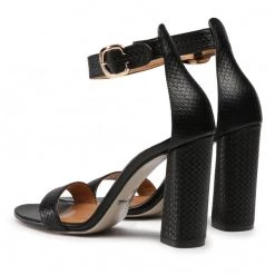 R.Polański Mules Et Sandales Sandales R.POLAŃSKI - 0876 Czarna Plecionka Noir -R.Polański Soldes Magasin 0000207598997 02 rz