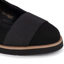 R.Polański Chaussures Basses R.POLAŃSKI - 1161 Czarny Zamsz Noir -R.Polański Soldes Magasin 0000207614215 04 pl