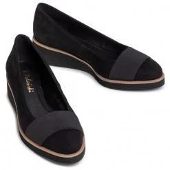 R.Polański Chaussures Basses R.POLAŃSKI - 1161 Czarny Zamsz Noir -R.Polański Soldes Magasin 0000207614215 06 pl