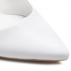 R.Polański Chaussures Basses Talons Aiguilles R.POLAŃSKI - 0982 Biały Lico Blanc -R.Polański Soldes Magasin 0000207660830 06 ksz