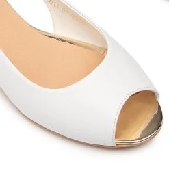 R.Polański Chaussures Basses R.POLAŃSKI - 1098 Biało Złoty Blanc -R.Polański Soldes Magasin 0000207693418 pa 1