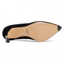 R.Polański Chaussures Basses Talons Aiguilles R.POLAŃSKI - 0982 Czarny Zamsz 1 Noir -R.Polański Soldes Magasin 0000207703384 06 rz