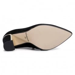 R.Polański Chaussures Basses R.POLAŃSKI - 1059 Czarny Zamsz Noir -R.Polański Soldes Magasin 0000207708273 04 rz