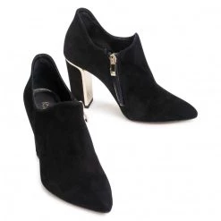 R.Polański Chaussures Basses R.POLAŃSKI - 1059 Czarny Zamsz Noir -R.Polański Soldes Magasin 0000207708273 06 rz