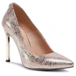 R.Polański Chaussures Basses Talons Aiguilles R.POLAŃSKI - 0808 Różowy Snake Or