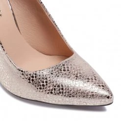 R.Polański Chaussures Basses Talons Aiguilles R.POLAŃSKI - 0808 Różowy Snake Or -R.Polański Soldes Magasin 0000207715967 06 ppi