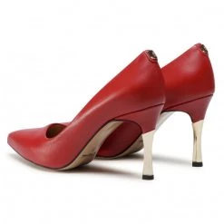 R.Polański Chaussures Basses Talons Aiguilles R.POLAŃSKI - 0982 Czerwony Lico Rouge -R.Polański Soldes Magasin 0000207727625 03 rz