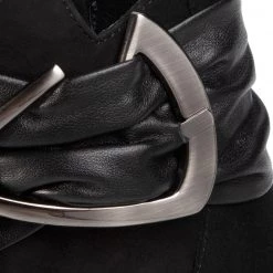 R.Polański Bottes Et Autres Bottines R.POLAŃSKI - 1169 Czarny Zamsz Noir -R.Polański Soldes Magasin 0000207768482 04 ksz