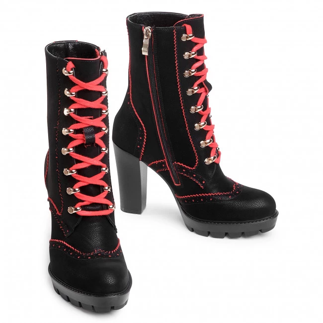 R.Polański Bottes Et Autres Bottines R.POLAŃSKI - 1167 Tajfun Czerwony Noir 5 R.Polański Bottes Et Autres Bottines R.POLAŃSKI - 1167 Tajfun Czerwony Noir – Image 5
