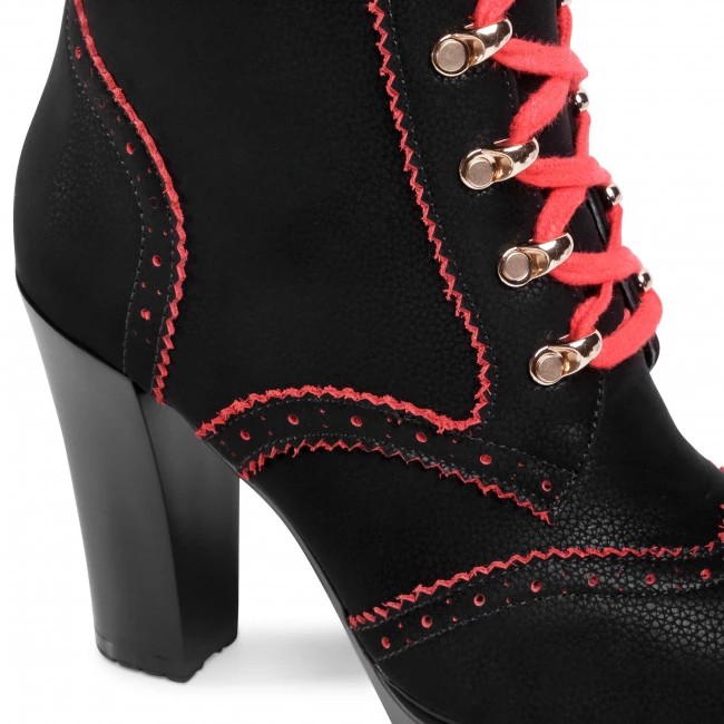 R.Polański Bottes Et Autres Bottines R.POLAŃSKI - 1167 Tajfun Czerwony Noir 6 R.Polański Bottes Et Autres Bottines R.POLAŃSKI - 1167 Tajfun Czerwony Noir – Image 6