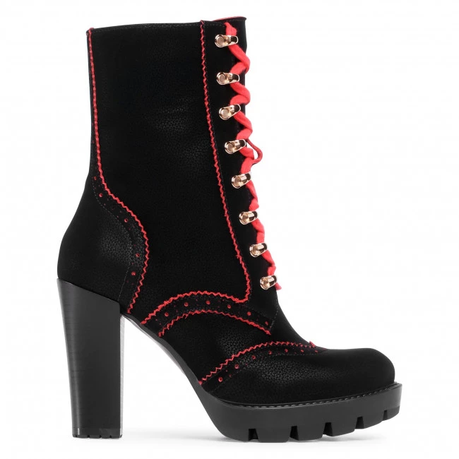 R.Polański Bottes Et Autres Bottines R.POLAŃSKI - 1167 Tajfun Czerwony Noir 2 R.Polański Bottes Et Autres Bottines R.POLAŃSKI - 1167 Tajfun Czerwony Noir – Image 2