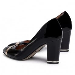 R.Polański Chaussures Basses R.POLAŃSKI - 1111 Czarny Lakier Noir -R.Polański Soldes Magasin 0000207778023 02 rz