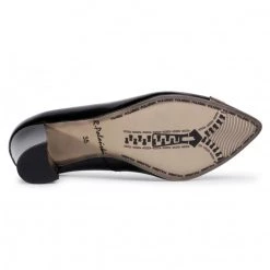 R.Polański Chaussures Basses R.POLAŃSKI - 1111 Czarny Lakier Noir -R.Polański Soldes Magasin 0000207778023 04 rz