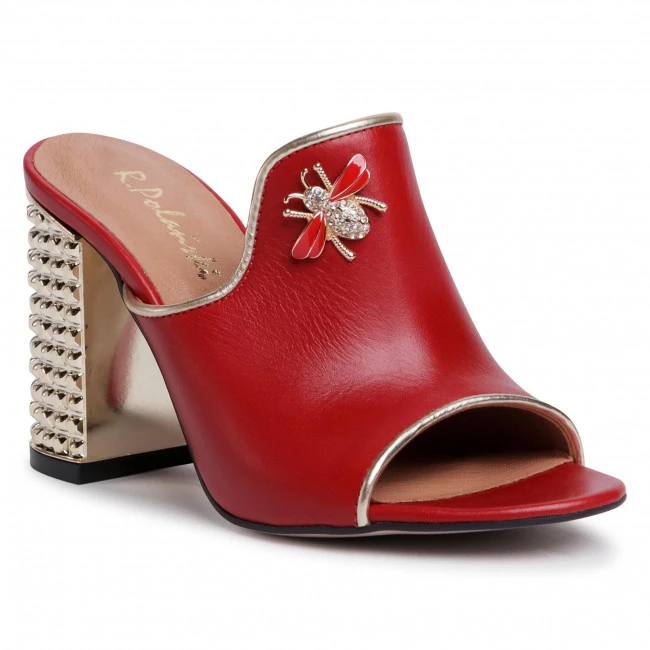 R.Polański Mules Et Sandales Mules / Sandales De Bain R.POLAŃSKI - 1007 Czerwony Lico Rouge 1 R.Polański Mules Et Sandales Mules / Sandales De Bain R.POLAŃSKI - 1007 Czerwony Lico Rouge