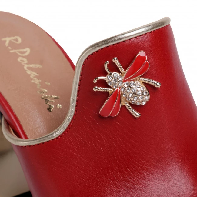 R.Polański Mules Et Sandales Mules / Sandales De Bain R.POLAŃSKI - 1007 Czerwony Lico Rouge 6 R.Polański Mules Et Sandales Mules / Sandales De Bain R.POLAŃSKI - 1007 Czerwony Lico Rouge – Image 6