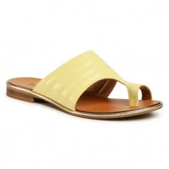 R.Polański Mules Et Sandales Tongs R.POLAŃSKI - 1144 Żółty Lico Jaune