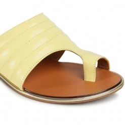 R.Polański Mules Et Sandales Tongs R.POLAŃSKI - 1144 Żółty Lico Jaune -R.Polański Soldes Magasin 0000207780507 03 rz