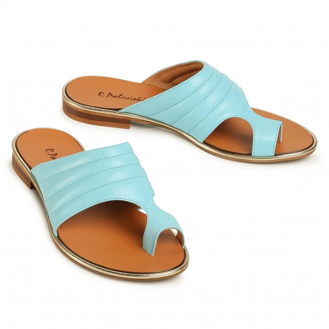 R.Polański Mules Et Sandales Tongs R.POLAŃSKI - 1144 Błekit Lico Bleu 5 R.Polański Mules Et Sandales Tongs R.POLAŃSKI - 1144 Błekit Lico Bleu – Image 5