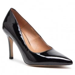 R.Polański Chaussures Basses Talons Aiguilles R.POLAŃSKI - 1042 Czarny Lakier Noir