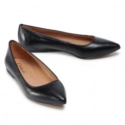 R.Polański Chaussures Basses Ballerines R.POLAŃSKI - 0727 Czarny Lico Noir -R.Polański Soldes Magasin 0000207798069 06 rz