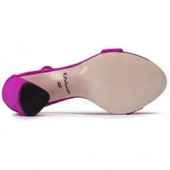 R.Polański Mules Et Sandales Sandales R.POLAŃSKI - 0876 Fuksja Zamsz Rose -R.Polański Soldes Magasin 0000207799349 06 mg