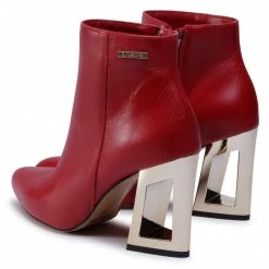 R.Polański Bottes Et Autres Bottines R.POLAŃSKI - 0895 Czerwony Lico Rouge -R.Polański Soldes Magasin 0000207812406 03 rz